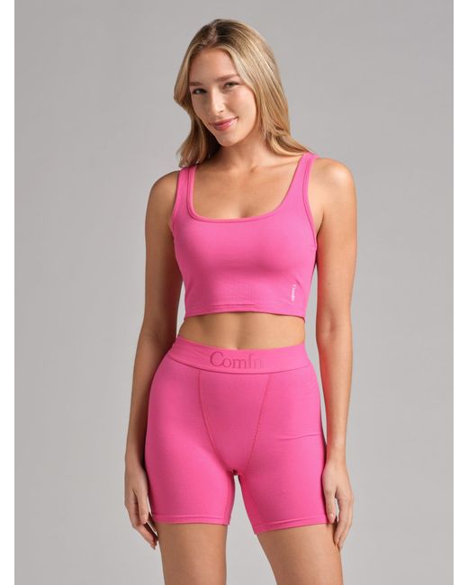 Comfrt Pink Rib Contour Boxer