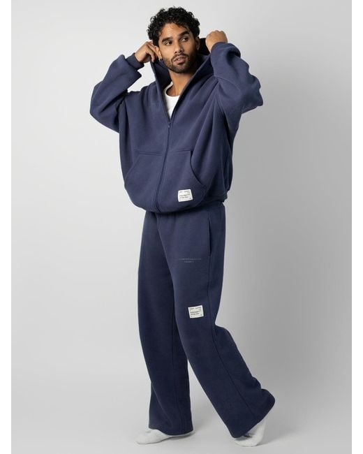 Comfrt Blue Affirmation Zip Hoodie