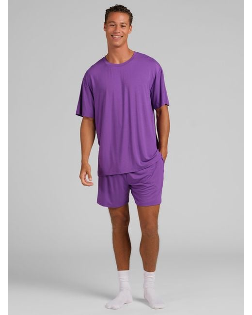 Comfrt Purple Cloud Lounge Shorts