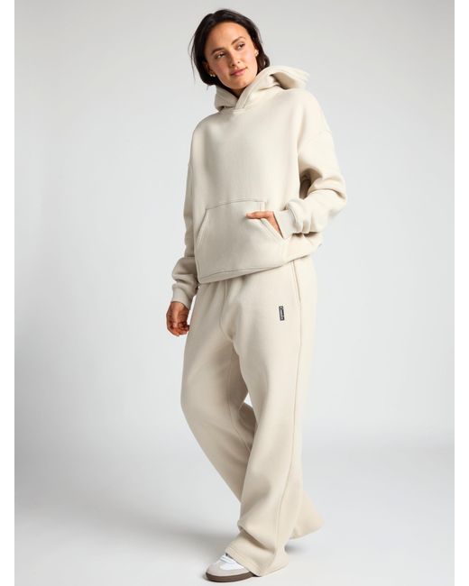 Comfrt Natural Basic Crop Hoodie