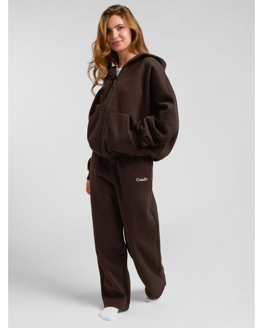 Comfrt Brown Cloud Straight Leg Sweatpants