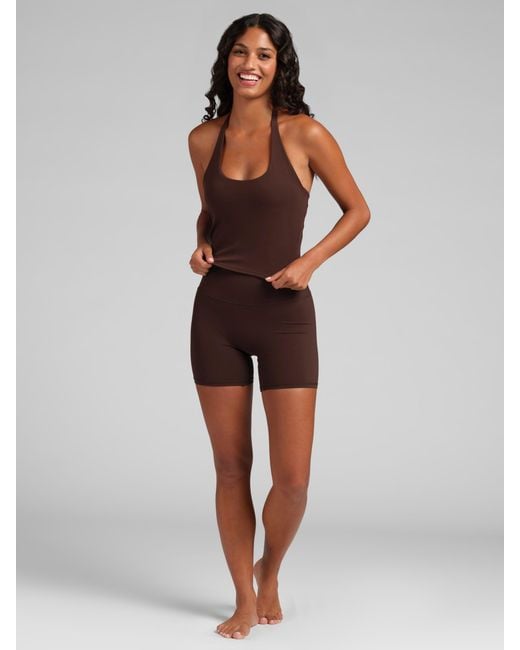 Comfrt Brown Core Halter Tank