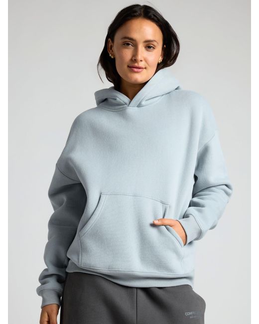 Comfrt Gray Basic Crop Hoodie
