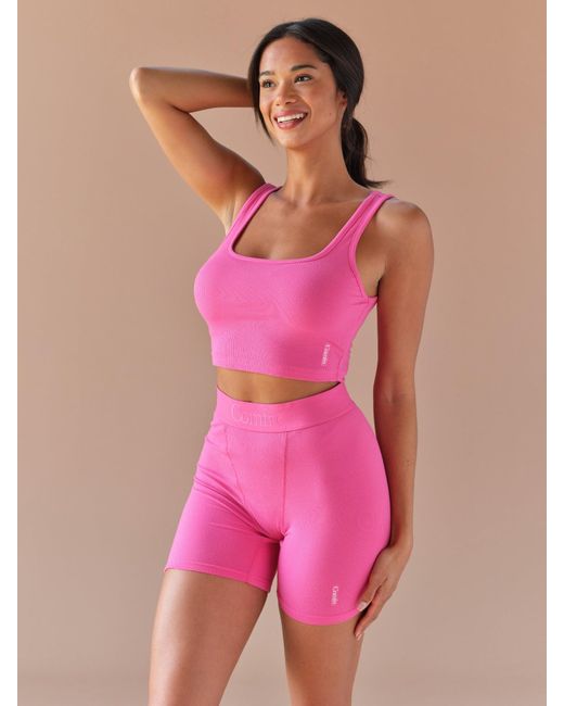 Comfrt Pink Rib Contour Boxer