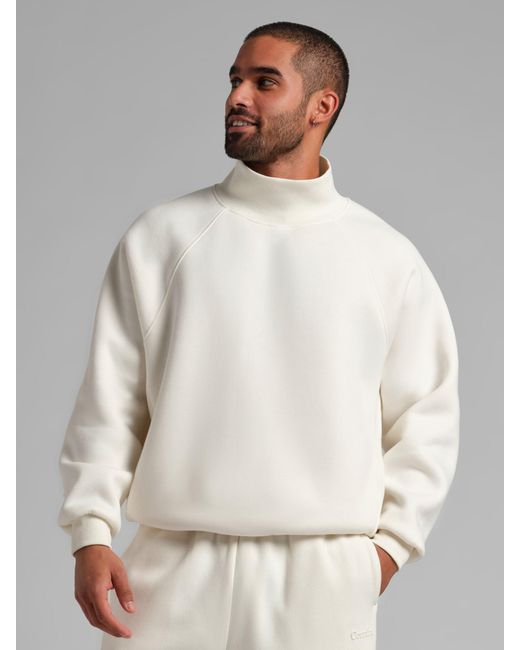 Comfrt Gray Basic Mock Neck Sweatshirt