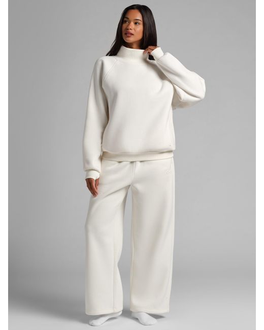 Comfrt Gray Basic Mock Neck Sweatshirt