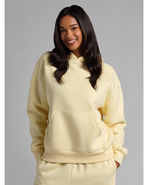 Comfrt Natural Basic Crop Hoodie