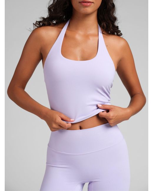 Comfrt Purple Core Halter Tank