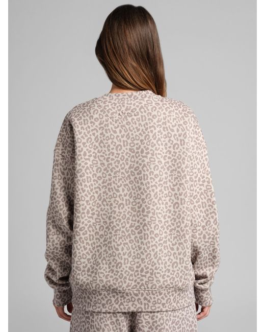 Comfrt Natural Basic Crop Crew Sweatshirt