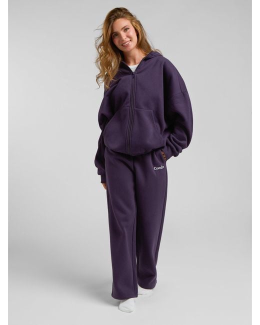 Comfrt Blue Cloud Straight Leg Sweatpants