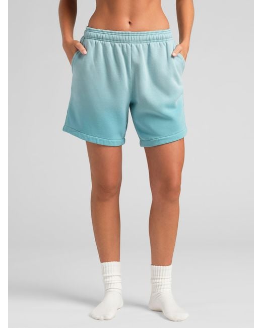 Comfrt Blue Sunwashed Shorts