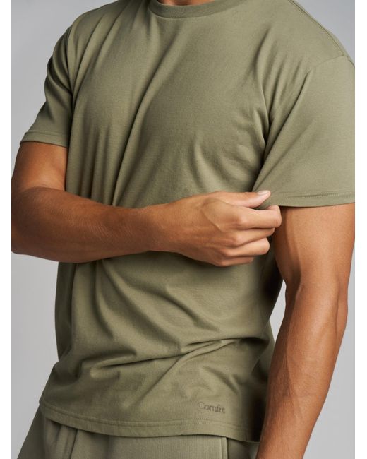 Comfrt Green Basic Lightweight Tee Shirt