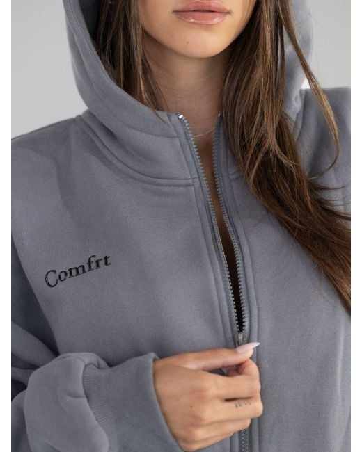 Comfrt Gray Cloud Zip Hoodie