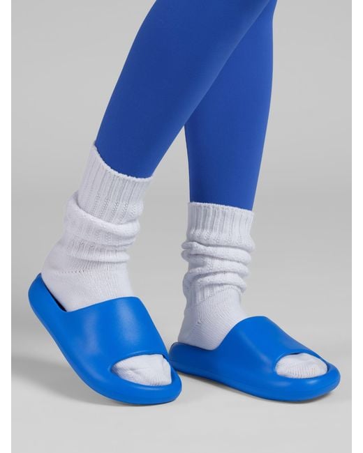 Comfrt Blue Marshmallow Slides