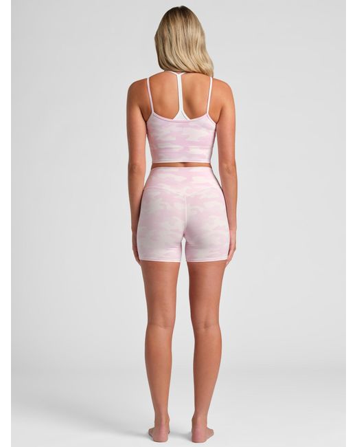 Comfrt White Core Double Layer Crop Tank