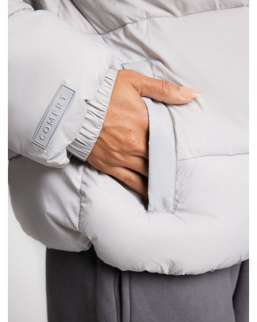 Comfrt Gray Puffer Jacket