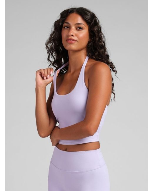 Comfrt Purple Core Halter Tank