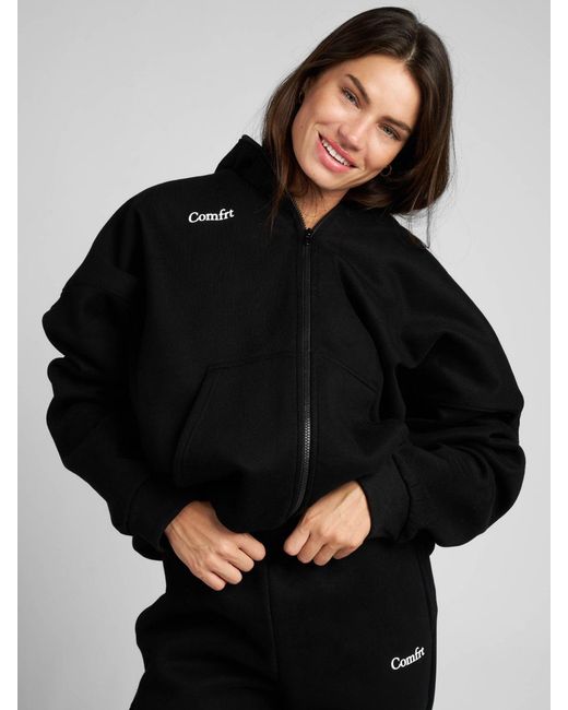 Comfrt Black Cloud Zip Hoodie