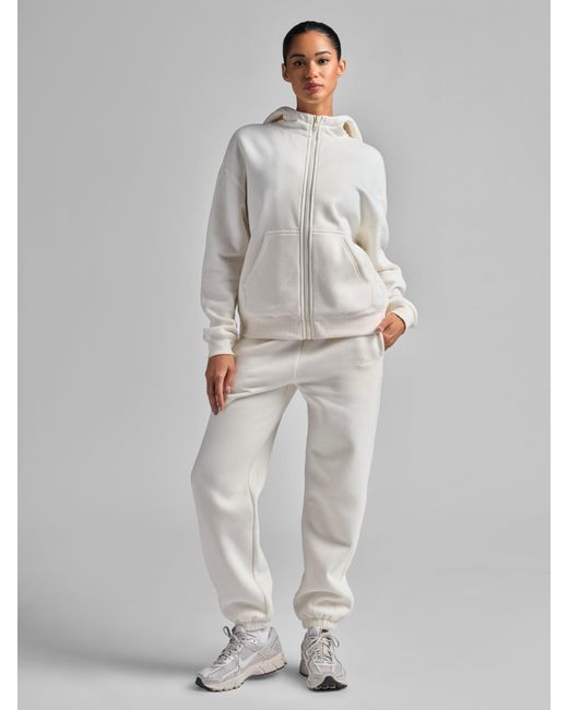Comfrt Gray Basic Crop Zip Hoodie