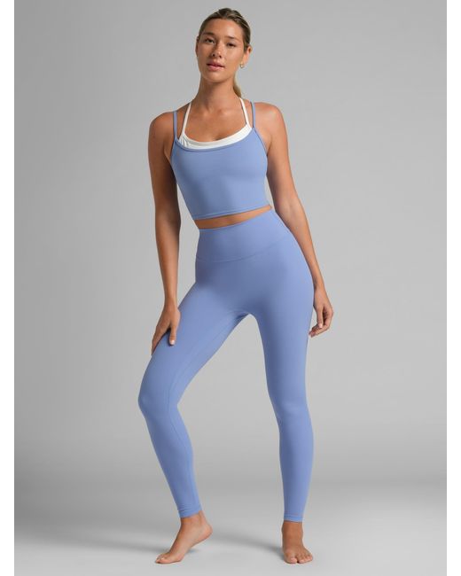 Comfrt Blue Core Double Layer Crop Tank