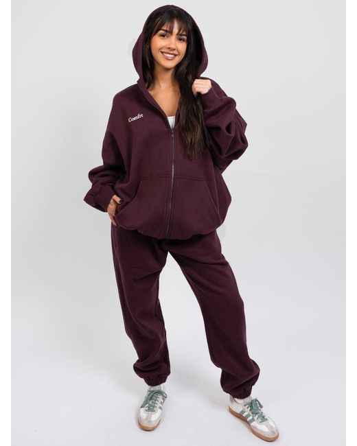 Comfrt Purple Cloud Zip Hoodie