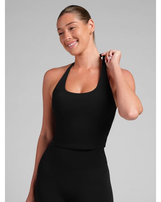 Comfrt Black Core Halter Tank