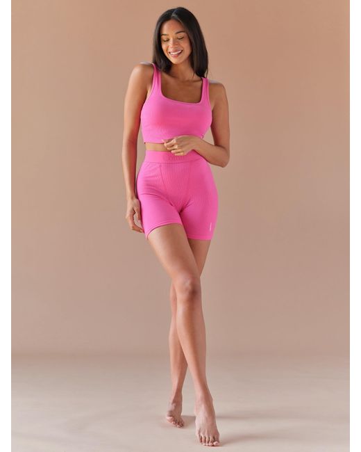 Comfrt Pink Rib Contour Boxer