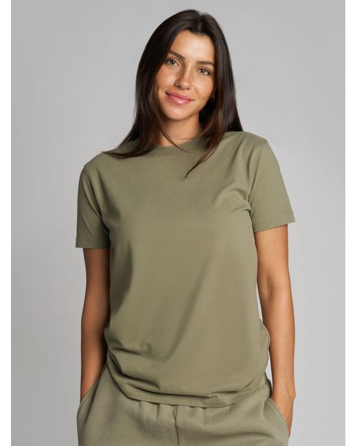 Comfrt Green Basic Lightweight Tee Shirt
