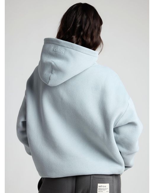 Comfrt Gray Basic Crop Hoodie