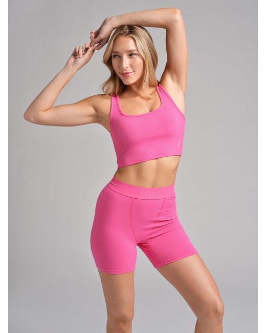 Comfrt Pink Rib Contour Boxer