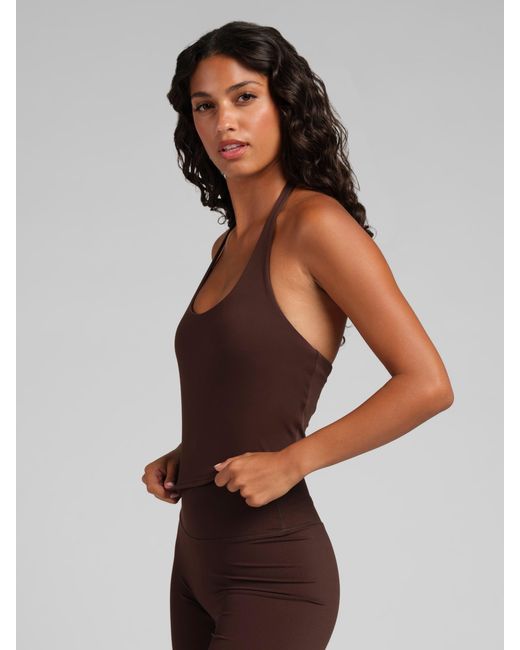 Comfrt Brown Core Halter Tank