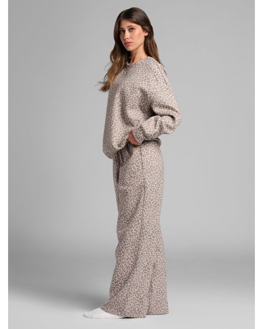 Comfrt Natural Basic Crop Crew Sweatshirt