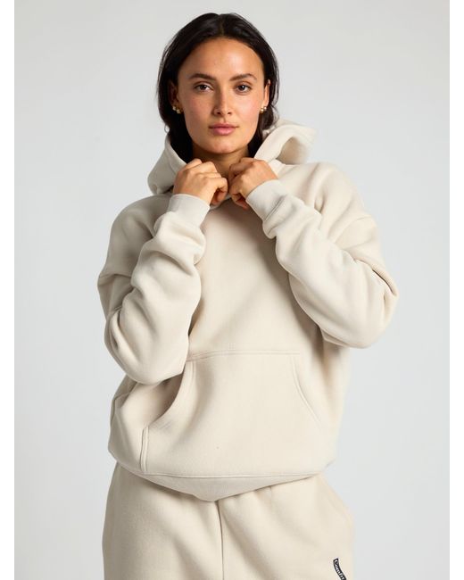 Comfrt Natural Basic Crop Hoodie