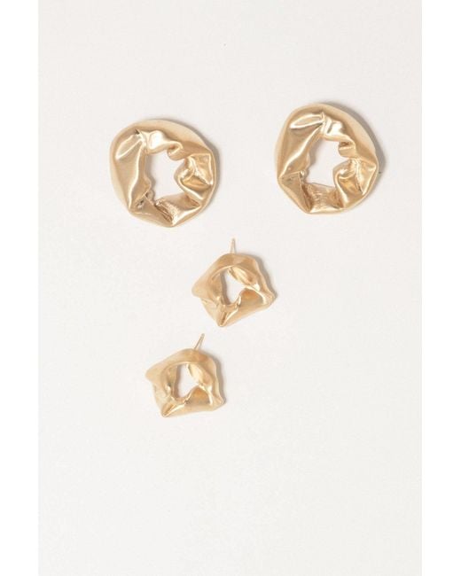 Completedworks Natural "notsobig" Scrunch - Gold Vermeil Earrings