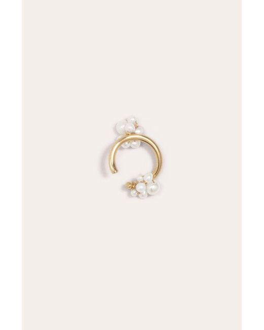 Completedworks Multicolor Surfacing - Pearl And Gold Vermeil Ear Cuff