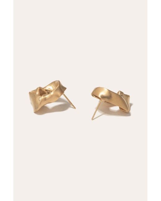 Completedworks Natural "notsobig" Scrunch - Gold Vermeil Earrings