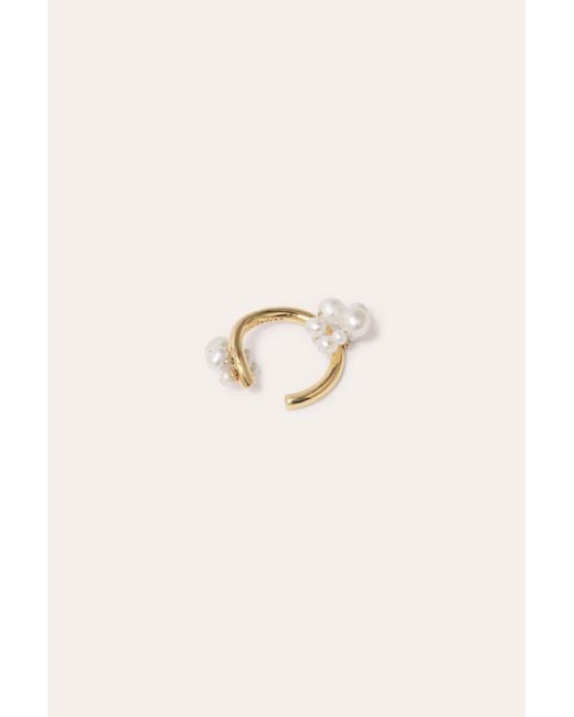 Completedworks Multicolor Surfacing - Pearl And Gold Vermeil Ear Cuff