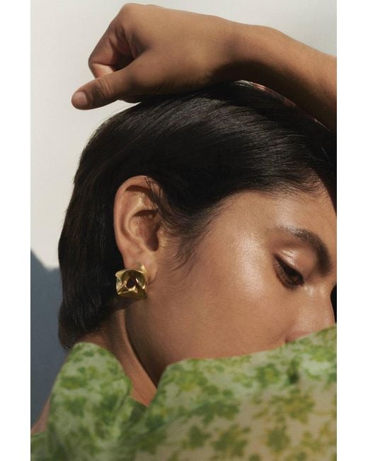 Completedworks Natural "notsobig" Scrunch - Gold Vermeil Earrings