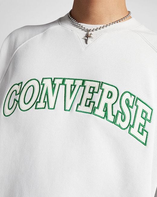 Converse White Retro Short-sleeve Crew for men