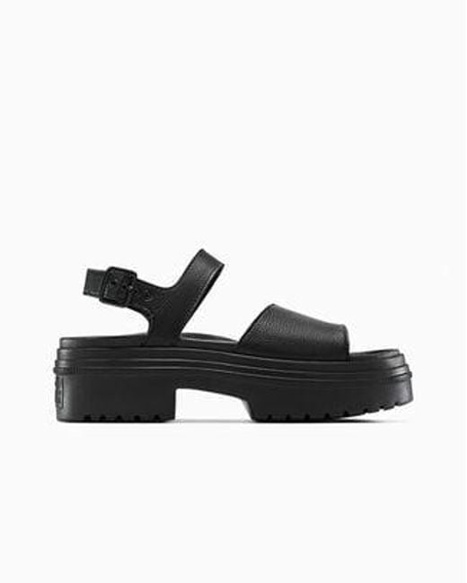 Converse Black Chuck Taylor All Star Lugged Heel Sandal