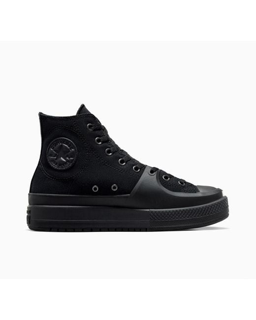 Converse Black Chuck Taylor All Star Construct Mono Canvas