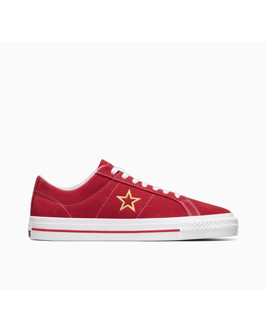 Converse Red One star pro suede