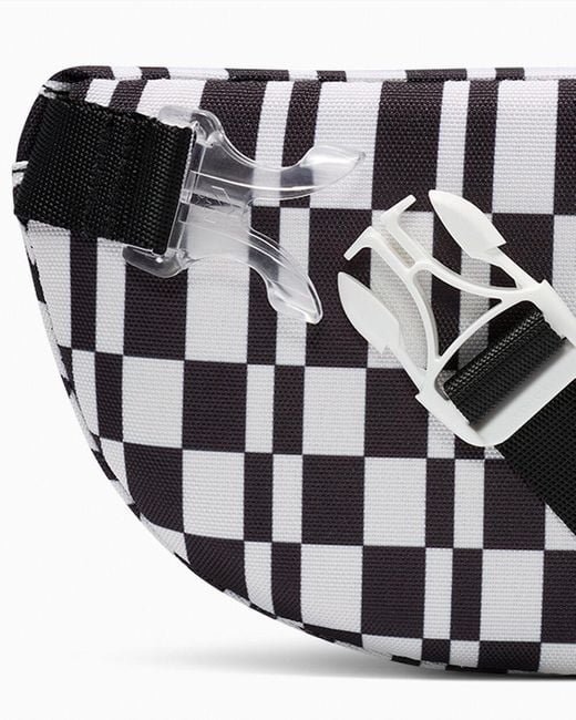 Converse Black Checkered Graphic Sling Pack for men
