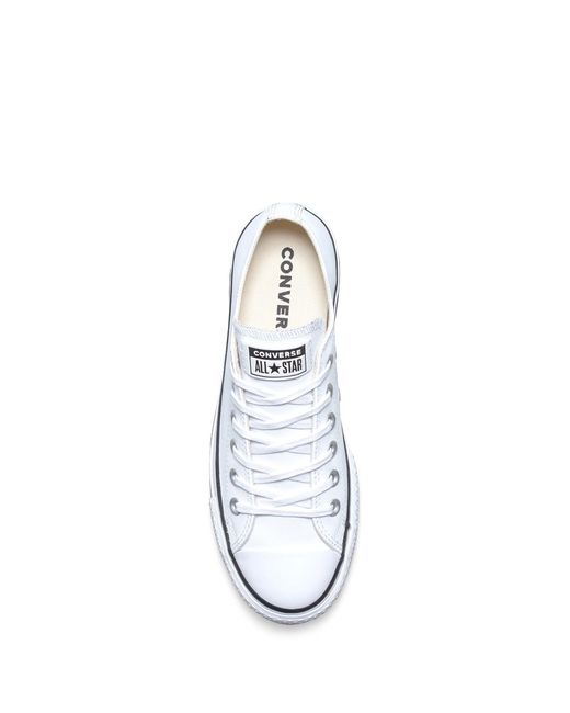 chuck taylor all star lift clean leather low top
