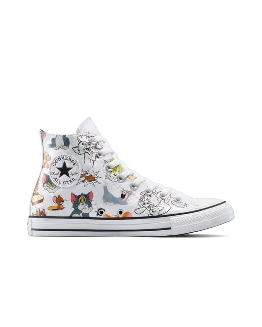 Converse White X Tom And Jerry Chuck Taylor All Star