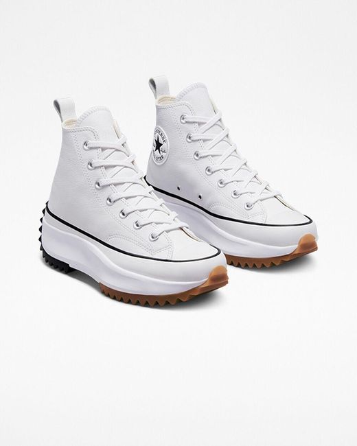 Converse Run Star Hike Platform Foundational Leather in White for Men Lyst UK