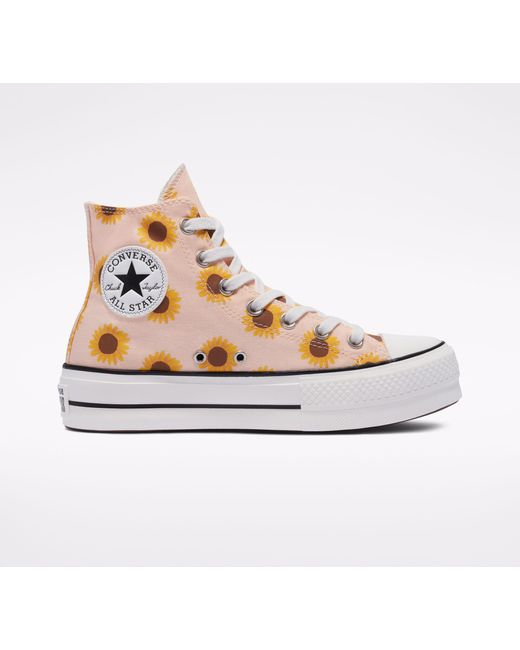 Chuck Taylor All Star Summer Spirit Platform montante Converse en coloris  Blanc | Lyst