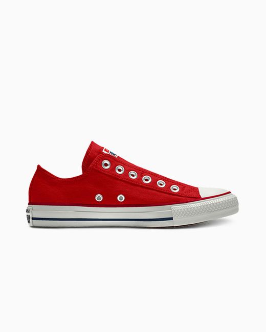 Converse Red Custom Chuck Taylor All Star Slip By You