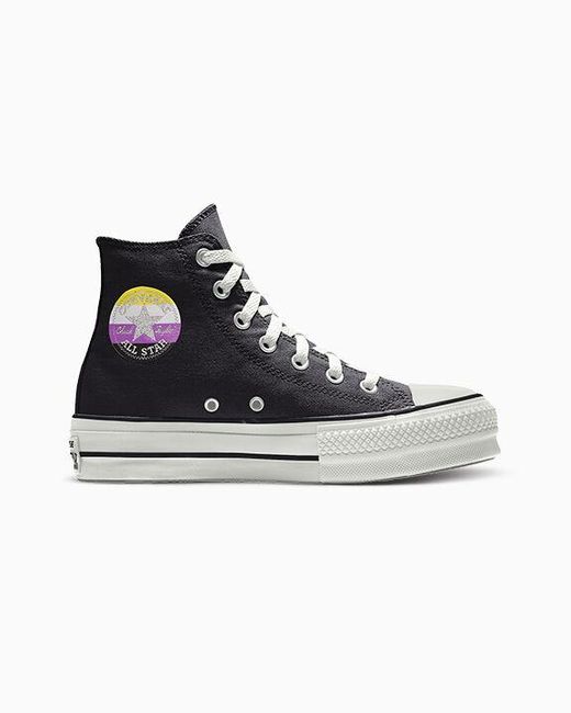 Converse Custom Chuck Taylor All Star Lift Platform Pride By You Black Lyst DE