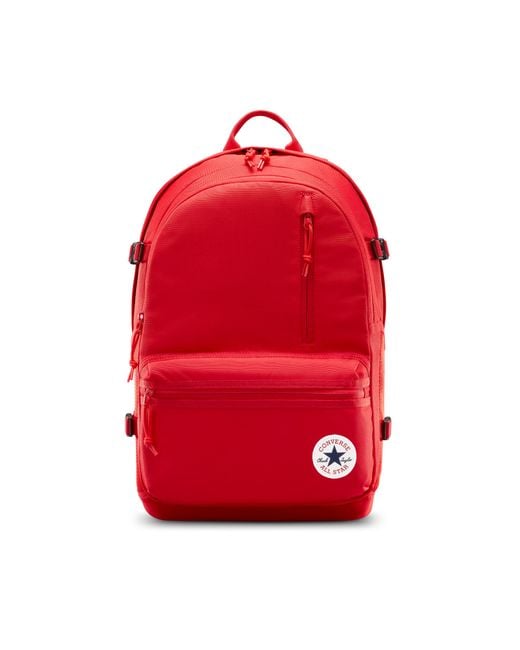 Converse Red Straight Edge Backpack Polyester